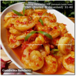 Shrimp prawn udang IQF VANNAMEI PND (Peeled & Deveined) 31-40 price/pack 1kg +/-64pcs